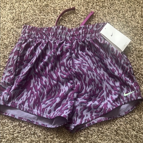 Nike Kids Purple Patterned Shorts - Picture 1 of 1